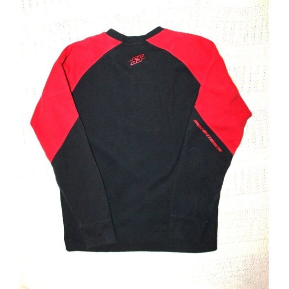 SPEED AND STRENGTH Men's Critical Mass Moto Red & Black Jersey Size LG Cotton - Picture 2 of 12
